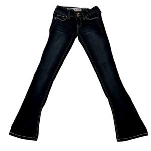 Hydraulic Dark Wash Flare Jeans - Size 0